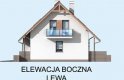 Projekt domu z poddaszem LAMIA 3 - elewacja 2