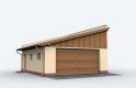 Projekt budynku gospodarczego G129 garaż dwustanowiskowy z pomieszczeniem gospodarczym - wizualizacja 0