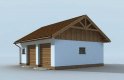 Projekt budynku gospodarczego G174 garaż dwustanowiskowy - wizualizacja 2