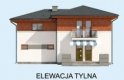 Projekt domu z poddaszem PALANKA 2 - elewacja 4