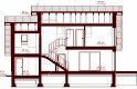 Projekt domu jednorodzinnego LISANDRA  - przekrój 2