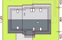 Projekt domu jednorodzinnego LISANDRA 2M - usytuowanie - wersja lustrzana