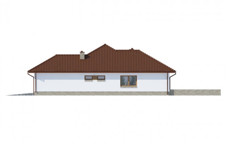 Projekt domu jednorodzinnego Kasandra 2 - elewacja 4