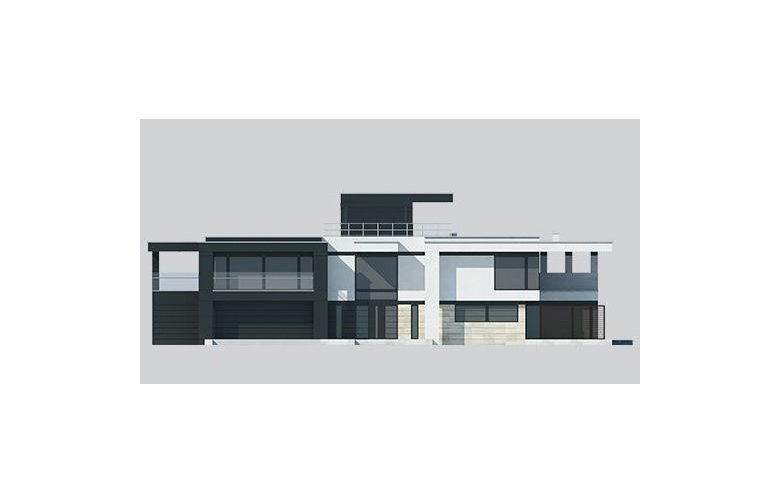 Projekt domu z poddaszem LK&1235 - elewacja 1