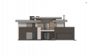 Projekt domu piętrowego Zx107 - elewacja 4