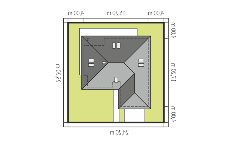 Projekt domu tradycyjnego Marcel III G2 ENERGO PLUS - Usytuowanie - wersja lustrzana