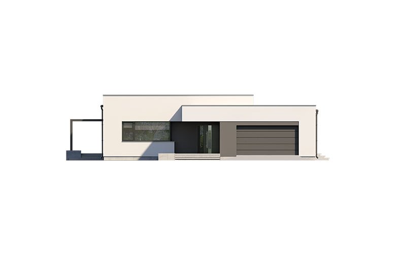 Projekt domu jednorodzinnego Atos - elewacja 1