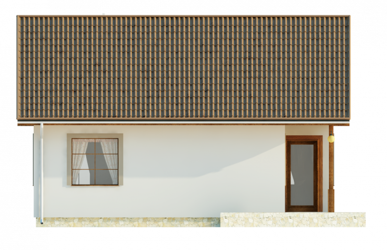 Projekt domu dwurodzinnego Irena - elewacja 4