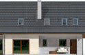 Projekt domu wolnostojącego Demi G1 (wersja A) - elewacja 3