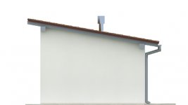 Elewacja projektu G37 - Budynek garażowo - gospodarczy - 4 - wersja lustrzana