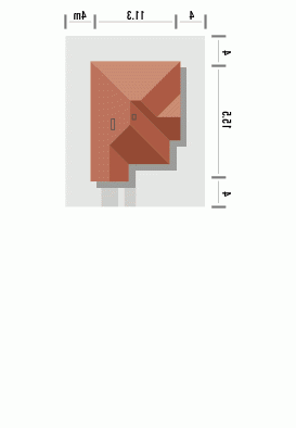 Usytuowanie budynku LAZUR w wersji lustrzanej