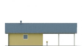 Elewacja projektu G30 - Budynek garażowy z wiatą - 2