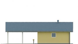 Elewacja projektu G30 - Budynek garażowy z wiatą - 3
