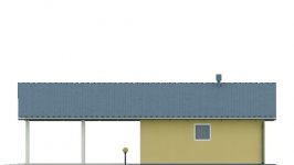 Elewacja projektu G30 - Budynek garażowy z wiatą - 2 - wersja lustrzana