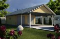 Projekt domu energooszczędnego G30 - Budynek garażowy z wiatą - wizualizacja 0