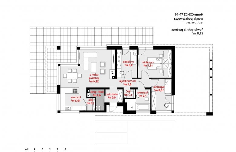 Projekt domu jednorodzinnego Homekoncept 44 - 