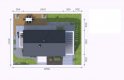 Projekt domu jednorodzinnego Homekoncept 44 - usytuowanie - wersja lustrzana