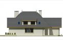 Projekt domu jednorodzinnego POZIOMKA b (z pojedynczym garażem) - elewacja 2