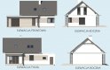 Projekt domu jednorodzinnego SEVILLA 3A - elewacja 1