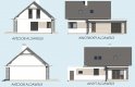 Projekt domu jednorodzinnego SEVILLA 3A - elewacja 1