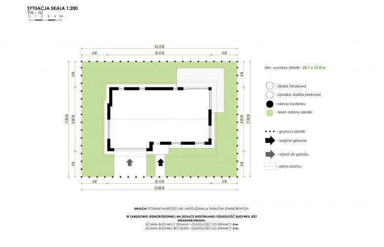 Projekt domu z poddaszem PióroArchitekci - 10 - Usytuowanie