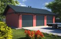 Projekt domu energooszczędnego G32 - Budynek garażowy - wizualizacja 0