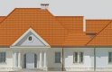 Projekt domu piętrowego LK&160 - elewacja 1