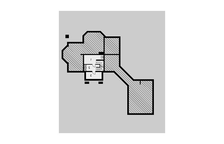 Projekt domu piętrowego LK&160 - piwnica