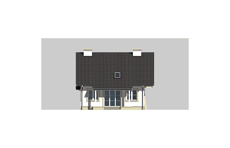 Projekt domu wolnostojącego LK&452 - elewacja 2