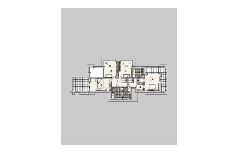 Projekt domu z poddaszem LK&975 - piętro
