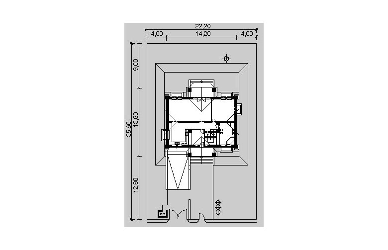Projekt domu piętrowego LK&149 - Usytuowanie