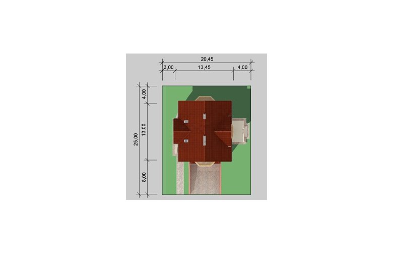 Projekt domu jednorodzinnego LK&151 - Usytuowanie