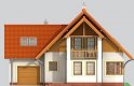 Projekt domu jednorodzinnego LK&163 - elewacja 1