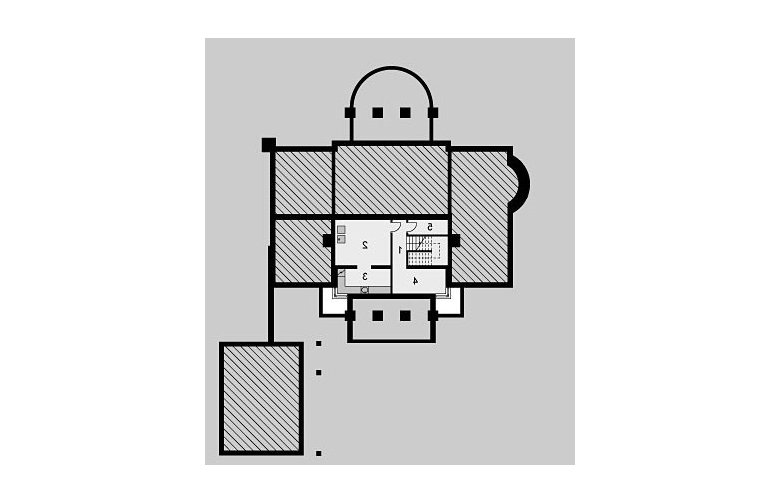 Projekt domu jednorodzinnego LK&170 - piwnica