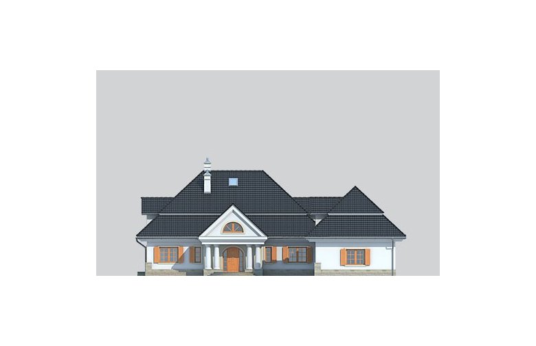Projekt domu jednorodzinnego LK&939 - elewacja 1