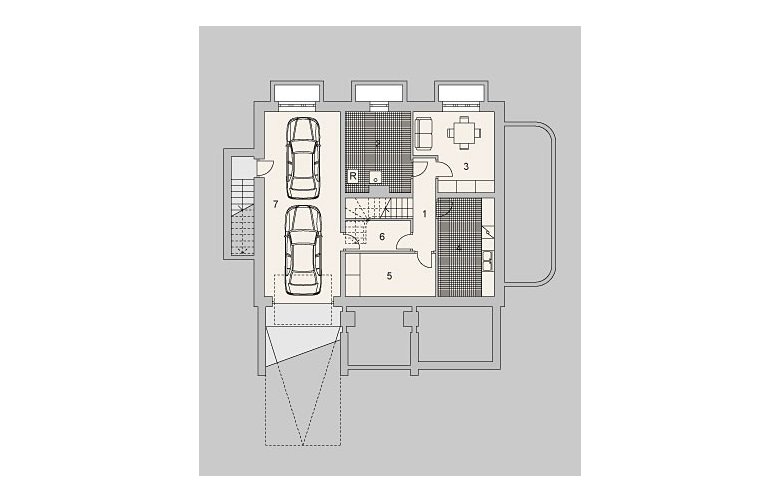 Projekt domu jednorodzinnego LK&917 - piwnica