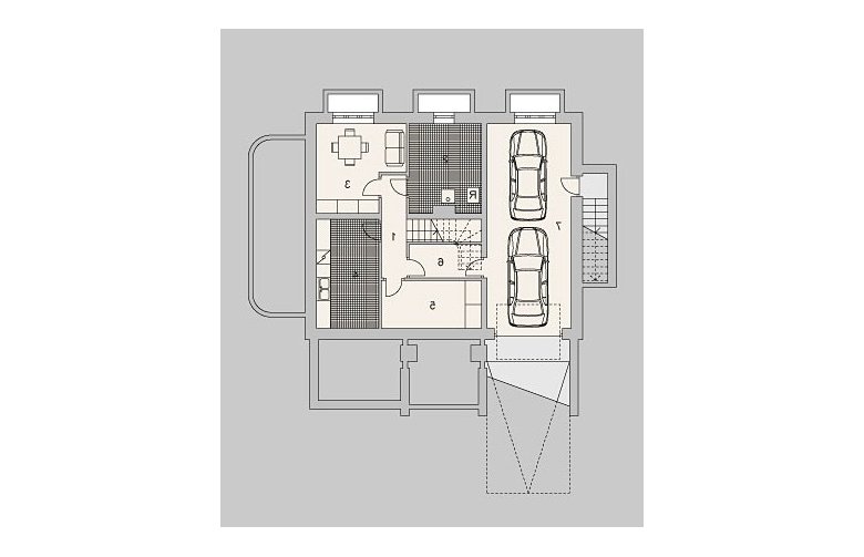 Projekt domu jednorodzinnego LK&917 - piwnica