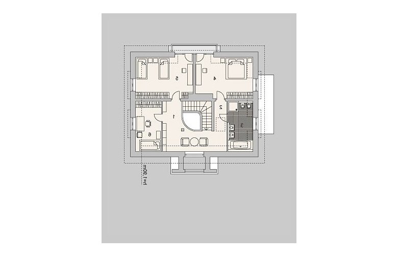 Projekt domu jednorodzinnego LK&917 - poddasze