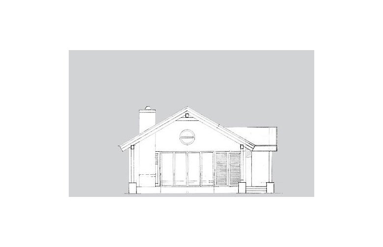 Projekt domu dwurodzinnego LK&930 - elewacja 2