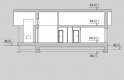 Projekt domu dwurodzinnego LK&930 - przekrój 1