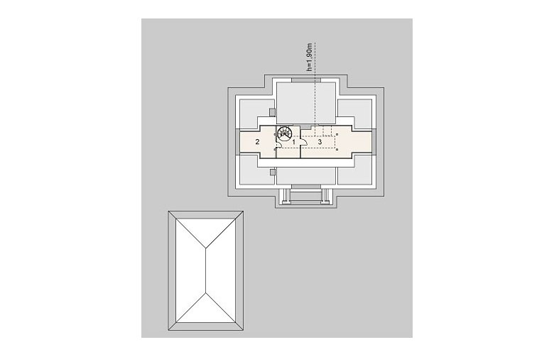 Projekt domu piętrowego LK&940 - strych