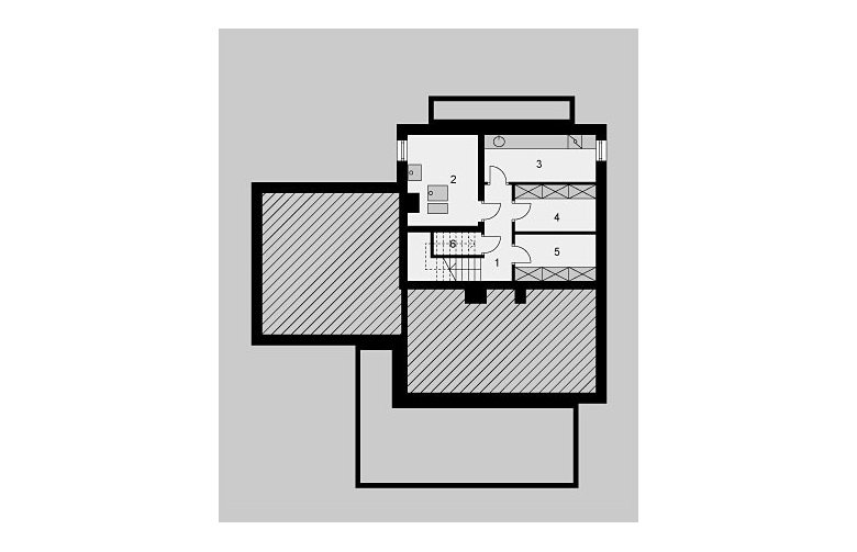 Projekt domu jednorodzinnego LK&853 - piwnica