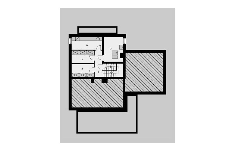 Projekt domu jednorodzinnego LK&853 - piwnica