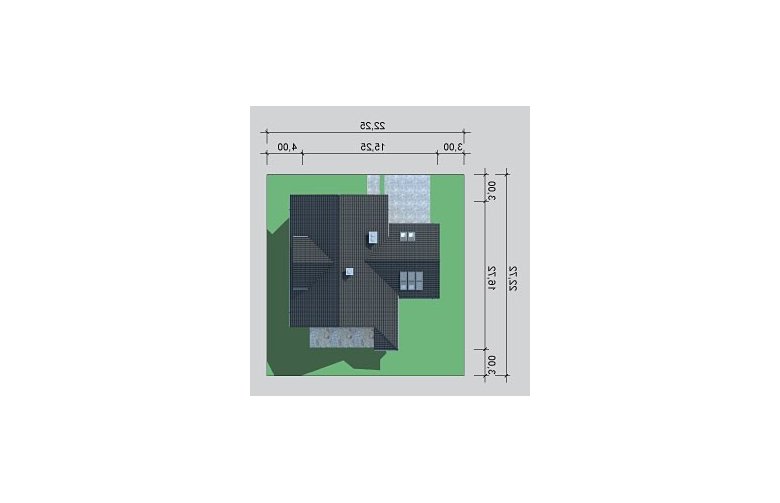 Projekt domu jednorodzinnego LK&853 - Usytuowanie - wersja lustrzana