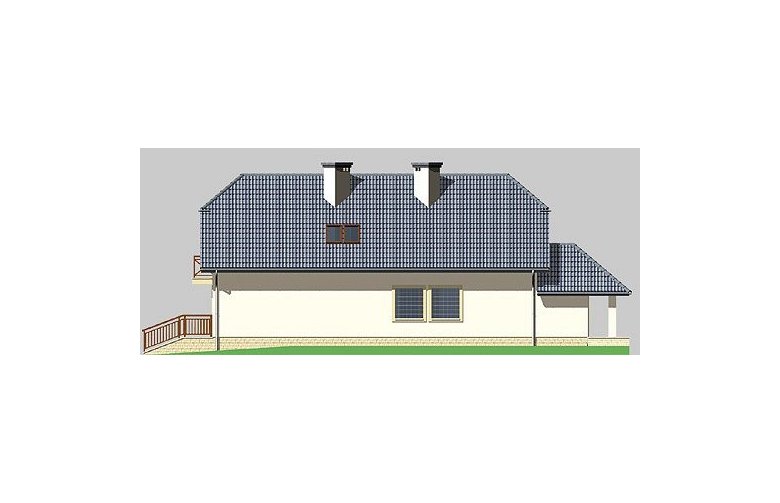 Projekt domu jednorodzinnego LK&310 - elewacja 3