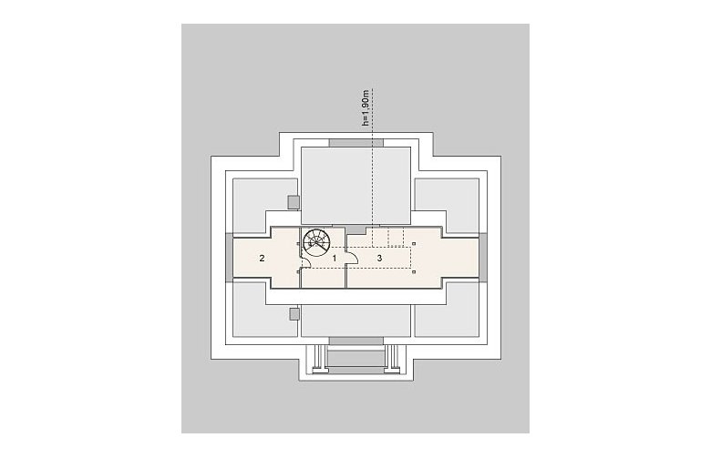 Projekt domu piętrowego LK&925 - strych