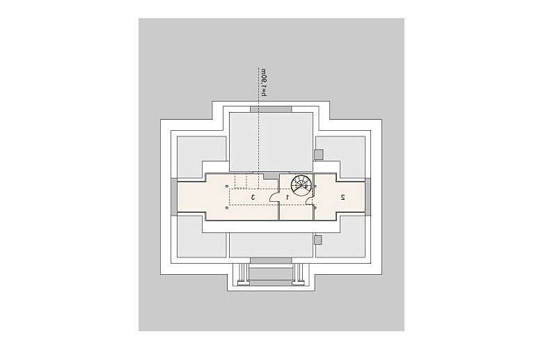 Projekt domu piętrowego LK&925 - strych