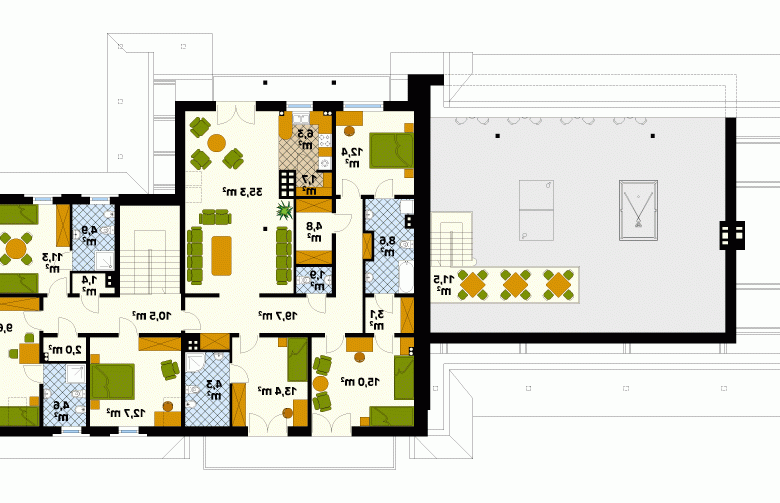 Projekt domu piętrowego Cykada 2 - 