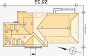 Projekt domu piętrowego Cykada 2 - usytuowanie - wersja lustrzana