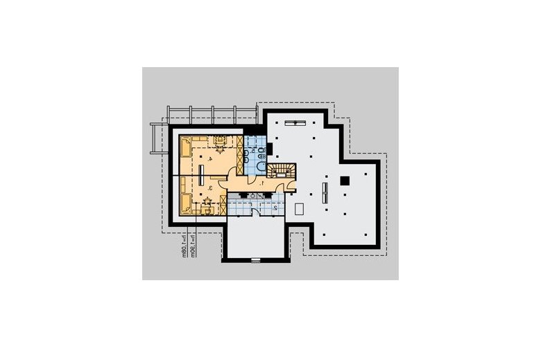 Projekt domu piętrowego LK&386 - poddasze